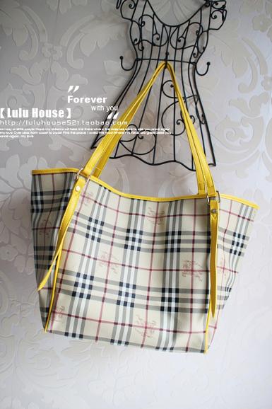 Pre-order กระเป๋าLuluhouse รุ่น LL105sct ลายสก็อตสีเหลืองน้ำตาล pre-orderชิ้นเดียวก็ได้